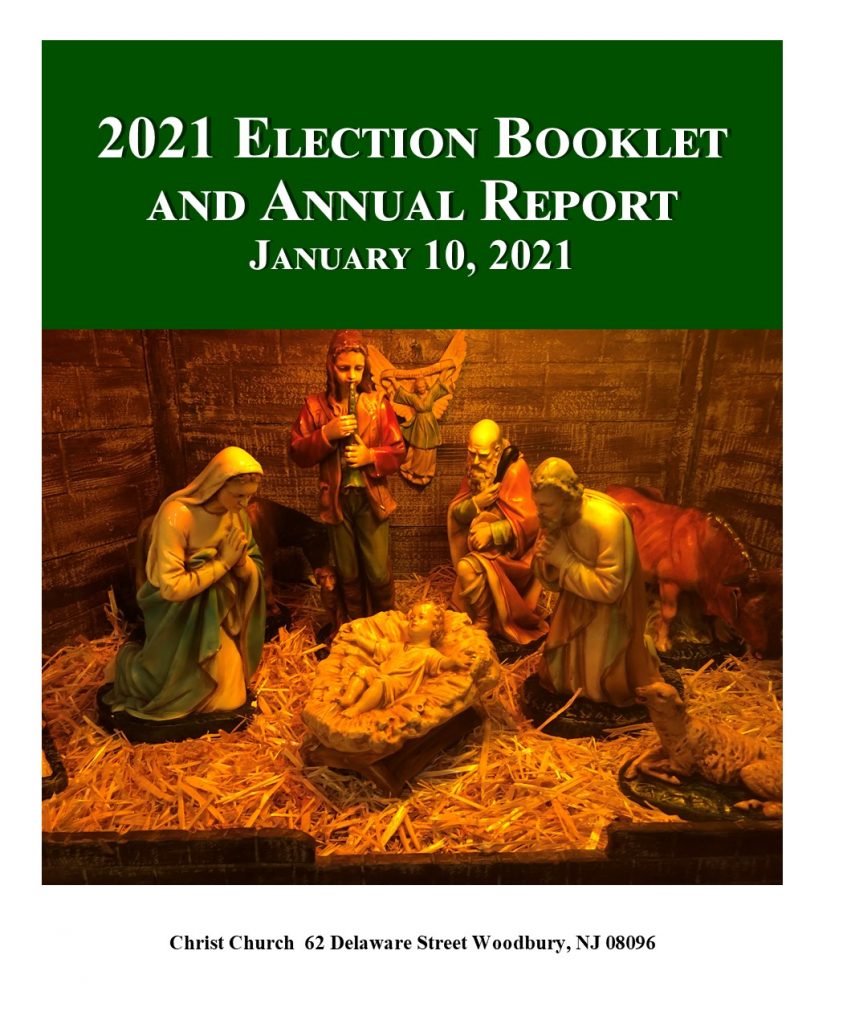 Christ Church Election Booklet and Annual Report Christ Church
