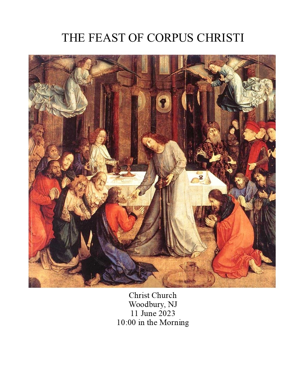 Weekly Service Sheet For The Feast Of Corpus Christi June 11 2023   Corpus Christi Yr ABC 6.11.23 10AM A 